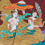 White Tara (Female Bodhisattva) Handpainted Thangka Painting - Himalayas Shop