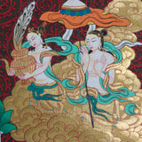 White Tara (Female Bodhisattva) Handpainted Thangka Painting - Himalayas Shop