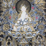 Seven Eyes Bodhisattva - White Tara thangka painting - Himalayas Shop