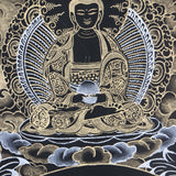 Seven Eyes Bodhisattva - White Tara thangka painting - Himalayas Shop