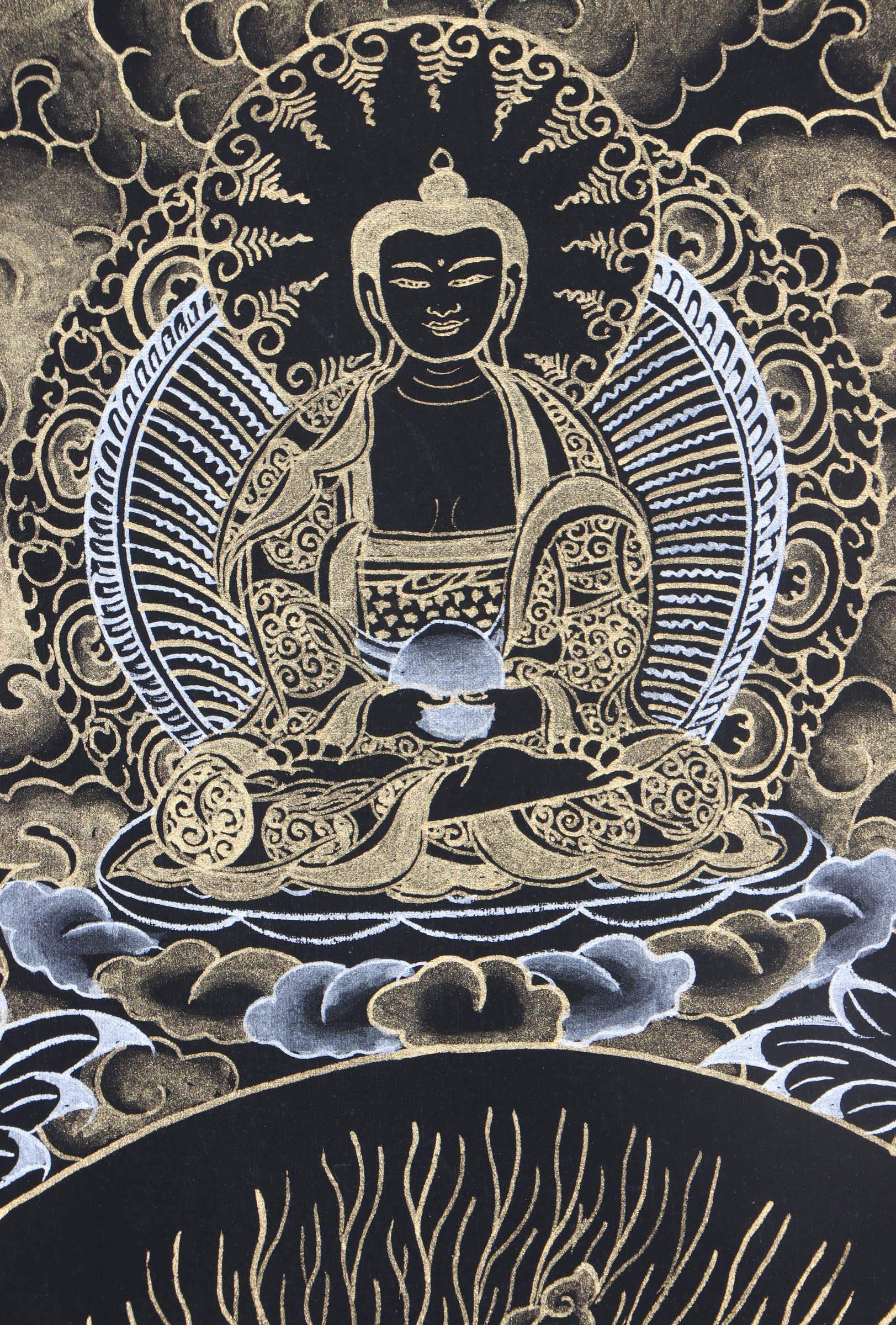 Seven Eyes Bodhisattva - White Tara thangka painting - Himalayas Shop