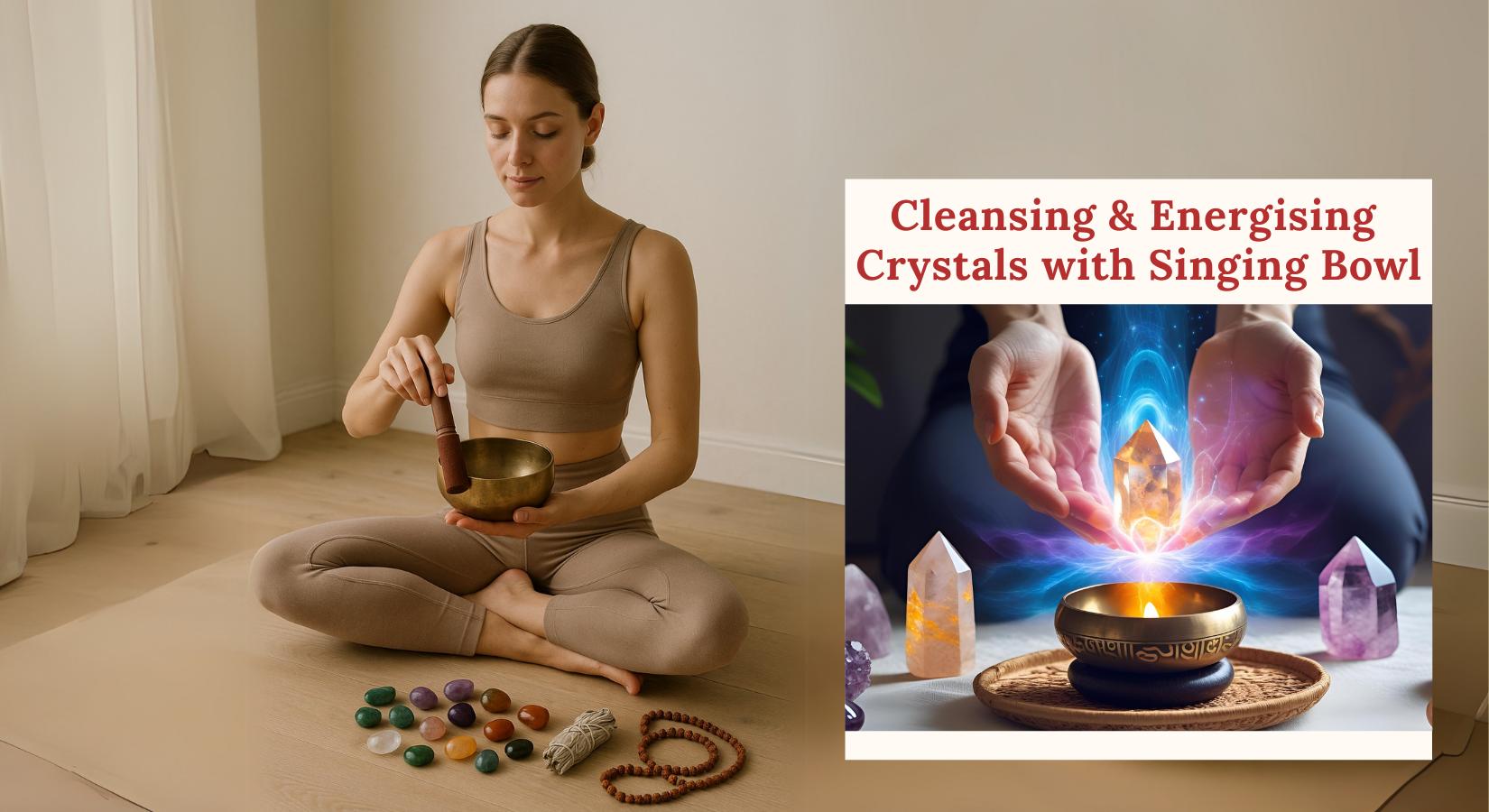 Cleansing & Energising Crystals with a Singing Bowl