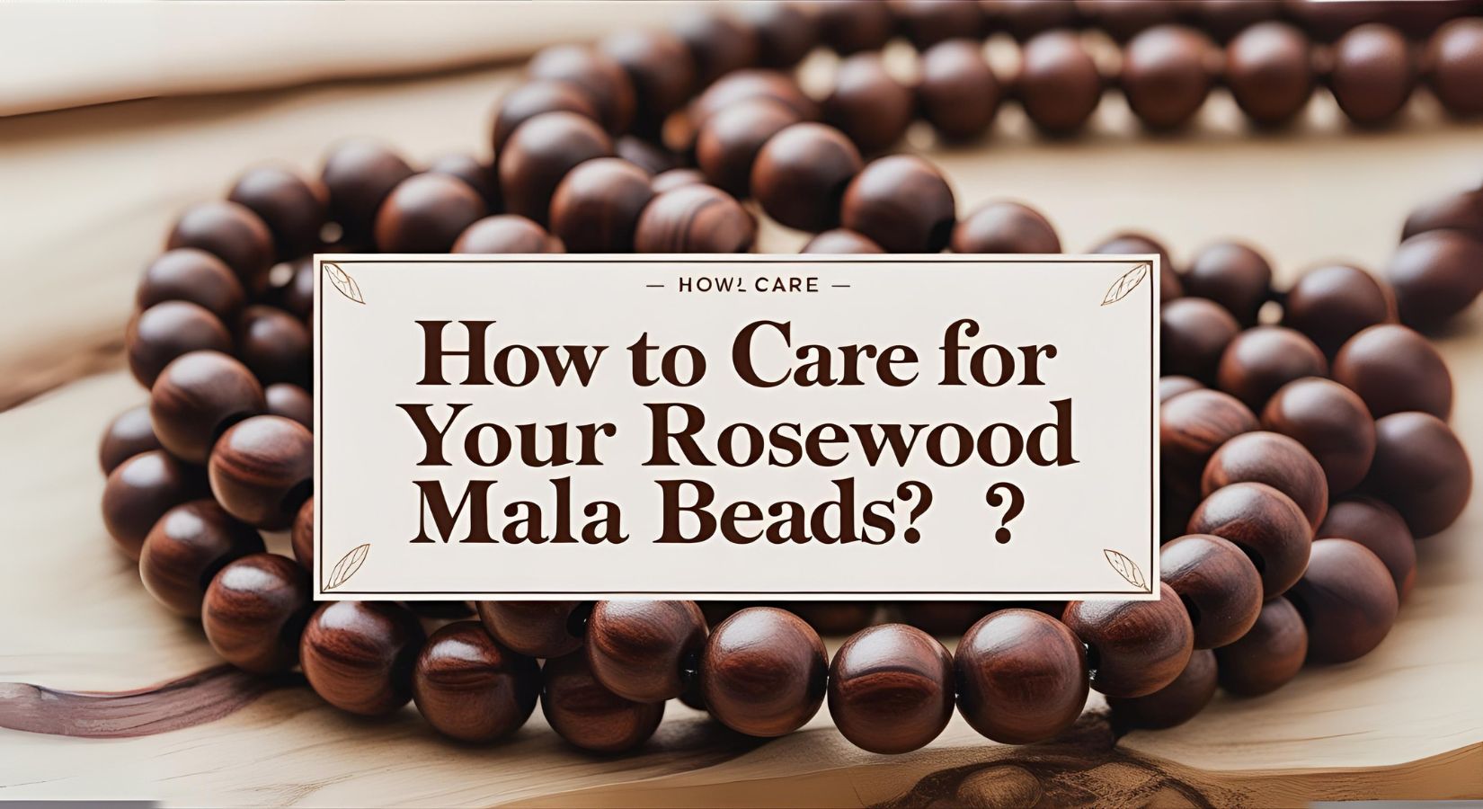 How to care for your Rosewood Mala Beads?