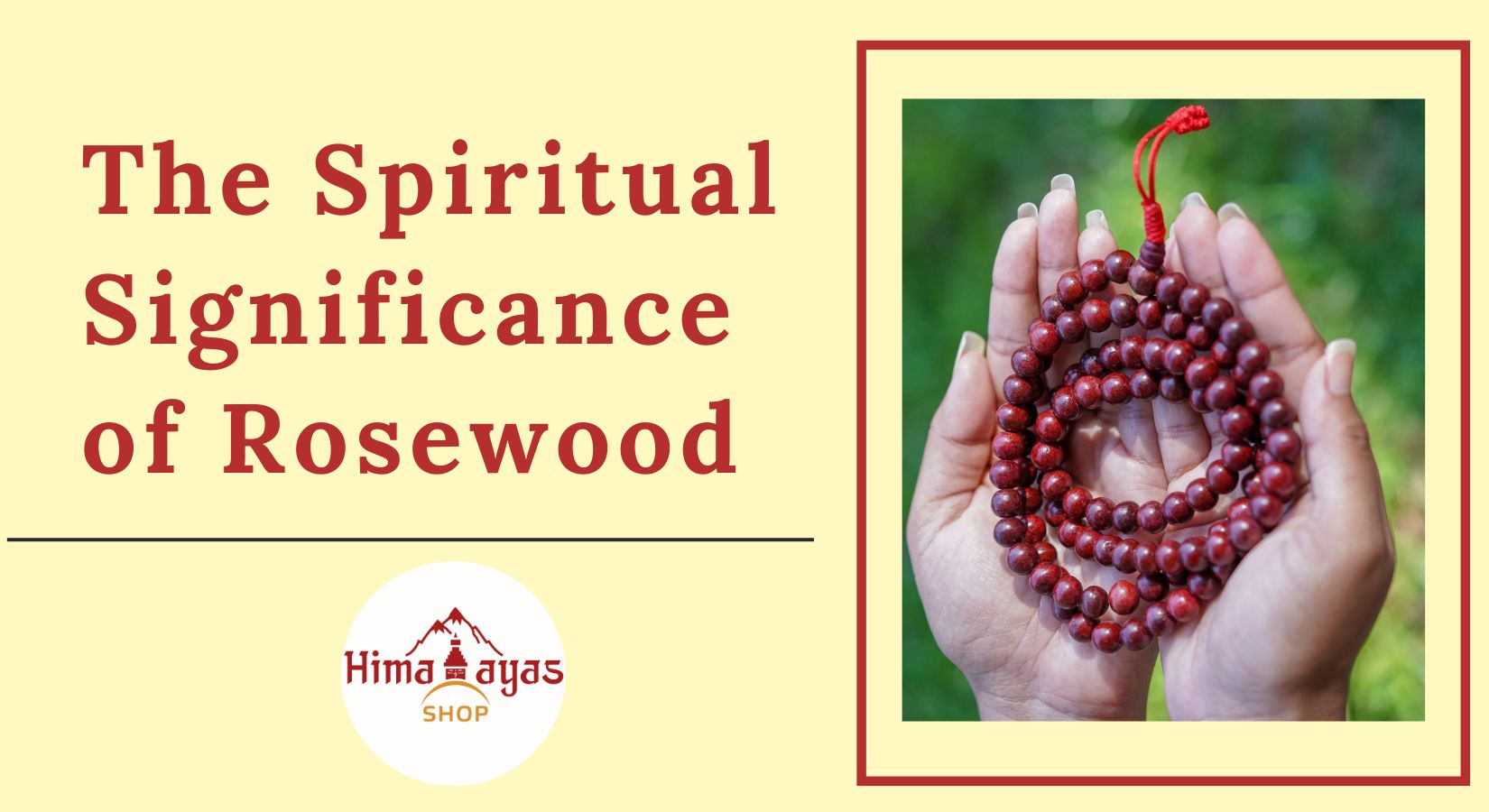 Spiritual significance of rosewood mala or bracelet