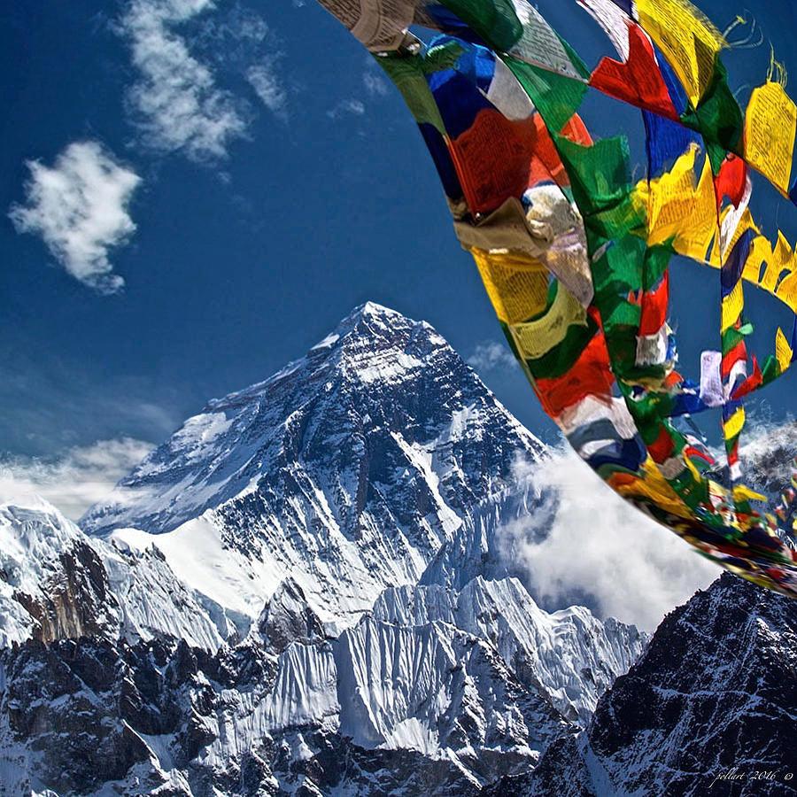 Prayer Flags used in Himalaya for Good Luck
