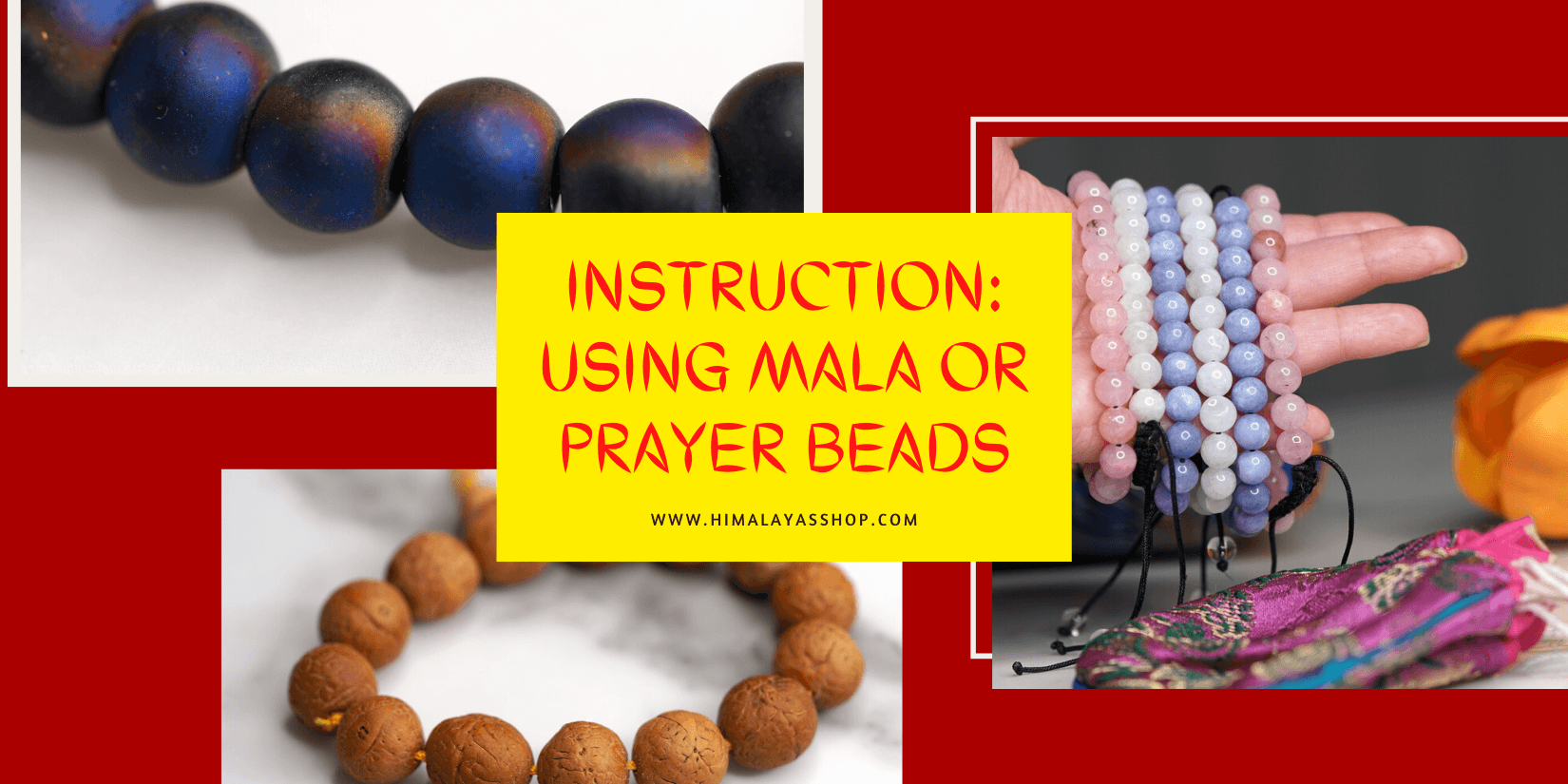 How to use prayer mala and beads for healing and balancing energy.