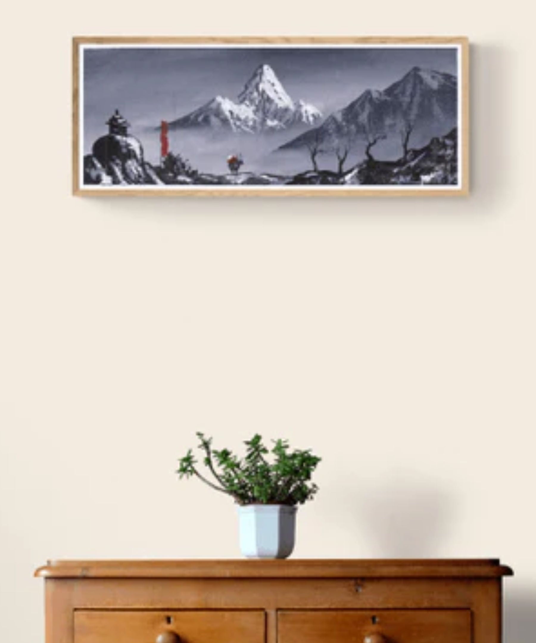 Mt. Ama Dablam Back View Oil Painting