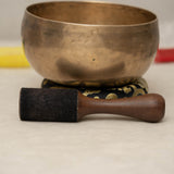 Handmade Kopre Bowl with C3 Root Chakra fundamental note and C3 overtone for meditation, sound healing, and yoga.