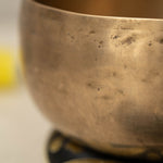 Handmade Kopre Bowl with C3 Root Chakra fundamental note and F3 Heart Chakra overtone for meditation, sound healing, and yoga.