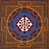 Traditional Shri Yantra Mandala Painting | Sacred Geometry Artwork