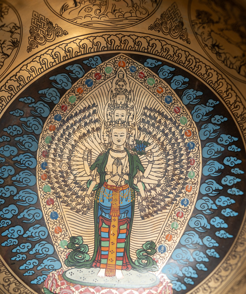 Avalokiteshvara Singing Bowl - Tibetan meditation Bowl