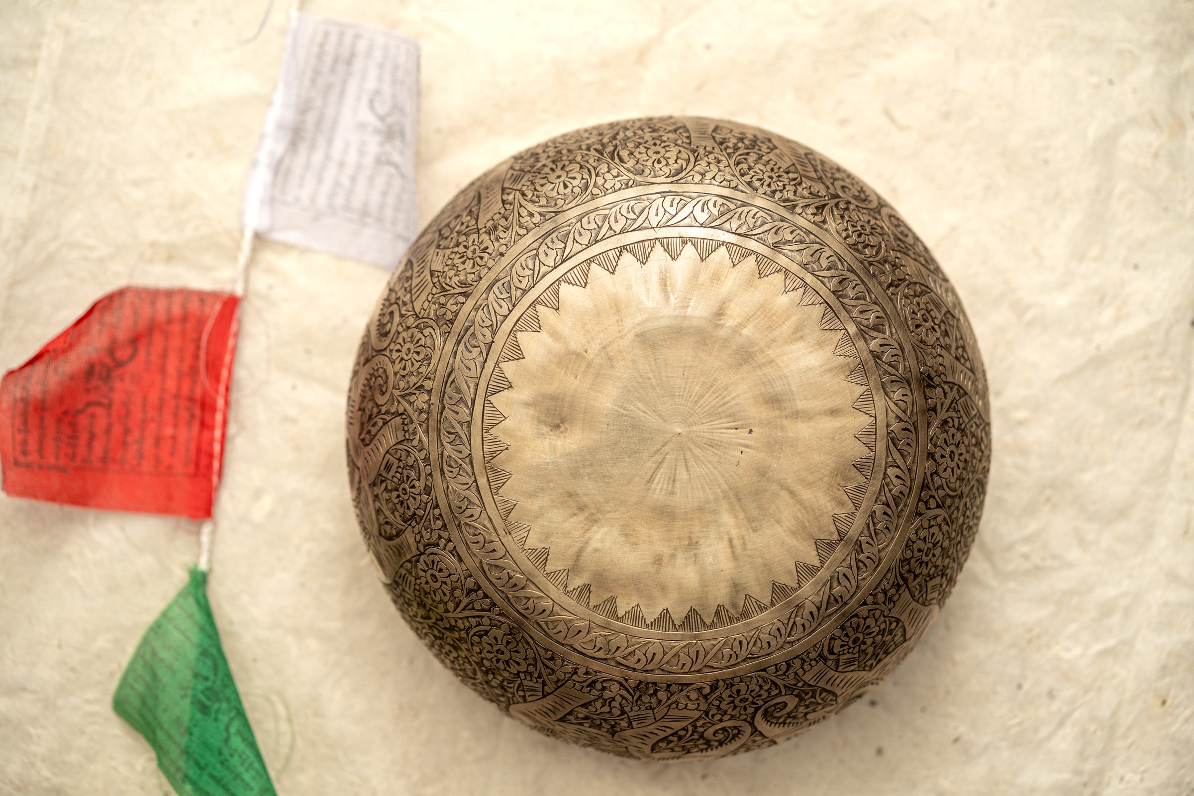 Carved Elephant Singing Bowl for Meditation