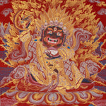 Wrathful Mahakala Thangka Painting