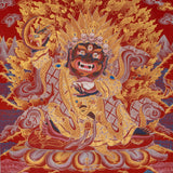 Wrathful Mahakala Thangka Painting