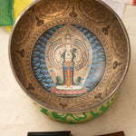 Avalokiteshvara Singing Bowl - Handcrafted Tibetan Bowl