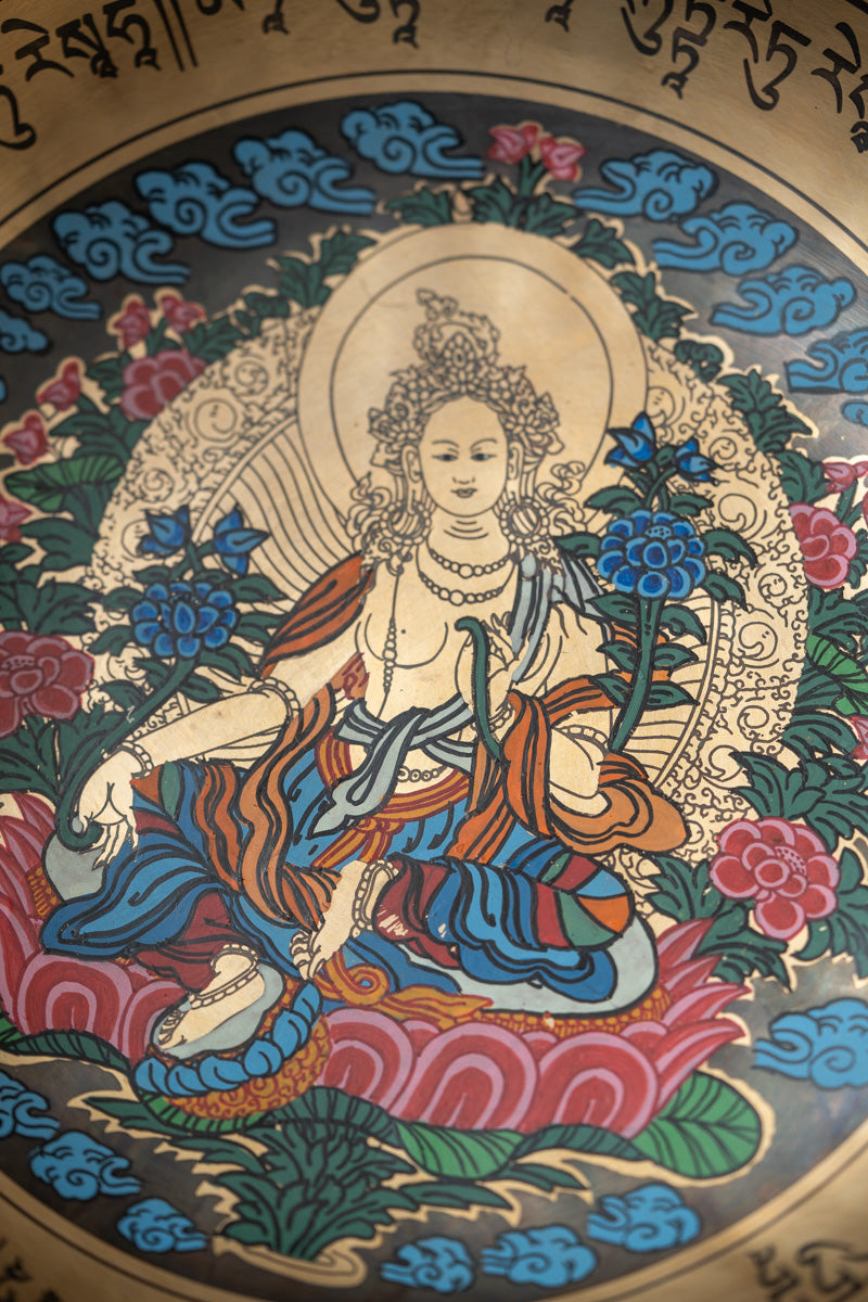 Green Tara Bowl - Meditation Bowl