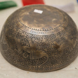 Antique Elephant Motif Singing Bowl - Tibetan Sound Healing Bowl