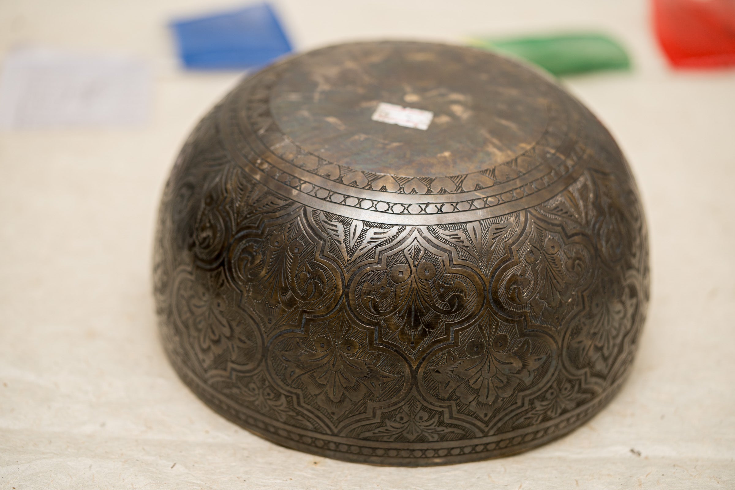  Lotus Singing Bowl - Antique Carved Bowl