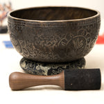 Antique Lotus Singing Bowl - Handcrafted Tibetan Bowl