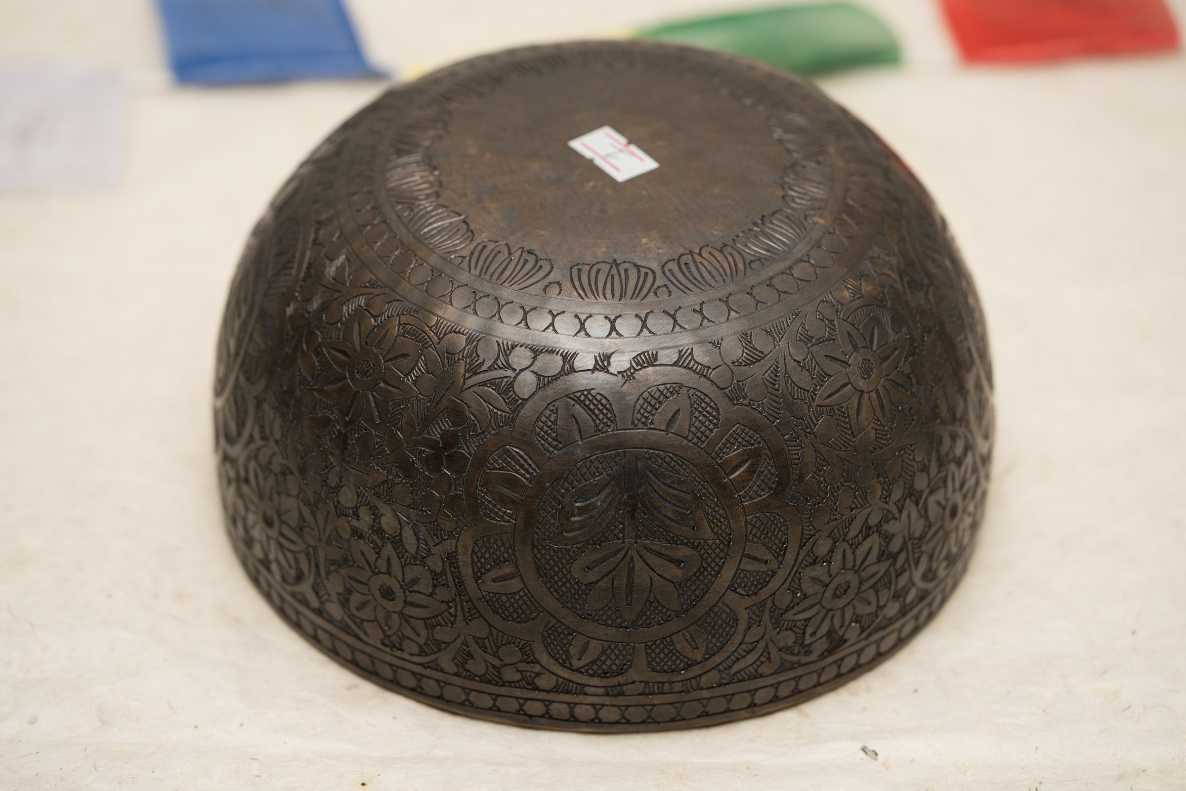 Antique Lotus Singing Bowl - Handcrafted Tibetan Bowl