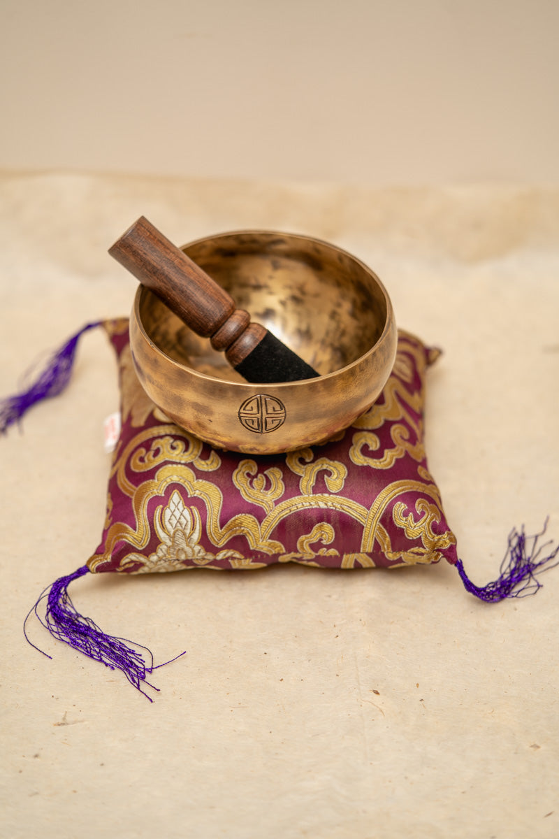 Crown Chakra Moon Bowl - Handcrafted Tibetan Bowl