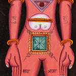 7 Chakra Figure Thangka - Handpainted Art