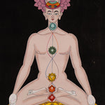 Seven Chakra Yogi Thangka - Handpainted Art
