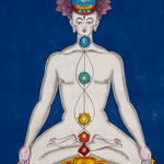 Seven Chakra Yogi Thangka - Handpainted Art