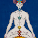 Seven Chakra Yogi Thangka - Handpainted Art