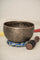 Handmade Himalayan lotus mandala engraved singing bowl tuned to F3 for meditation and sound healing
