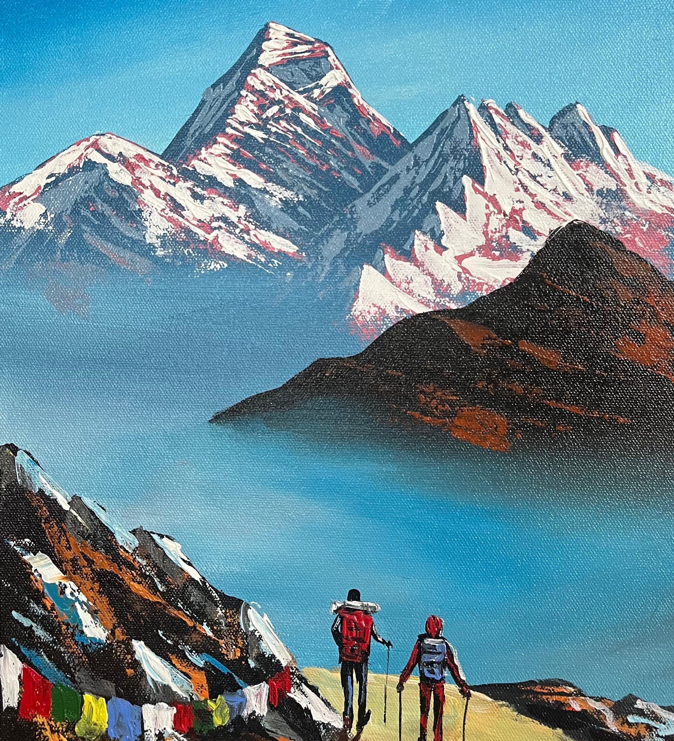 Oil Painting of Mt Everest