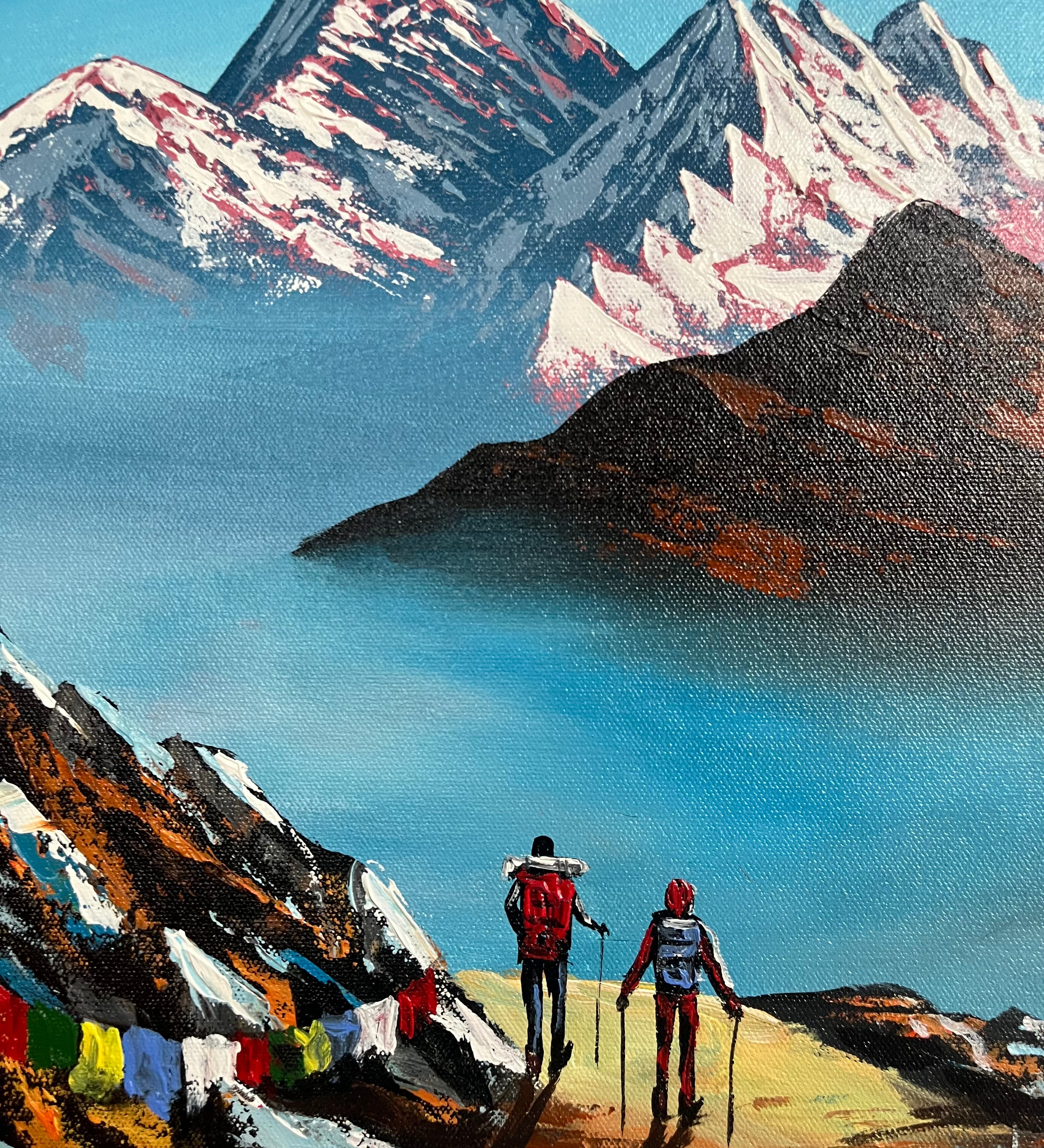 Oil Painting of Mt Everest