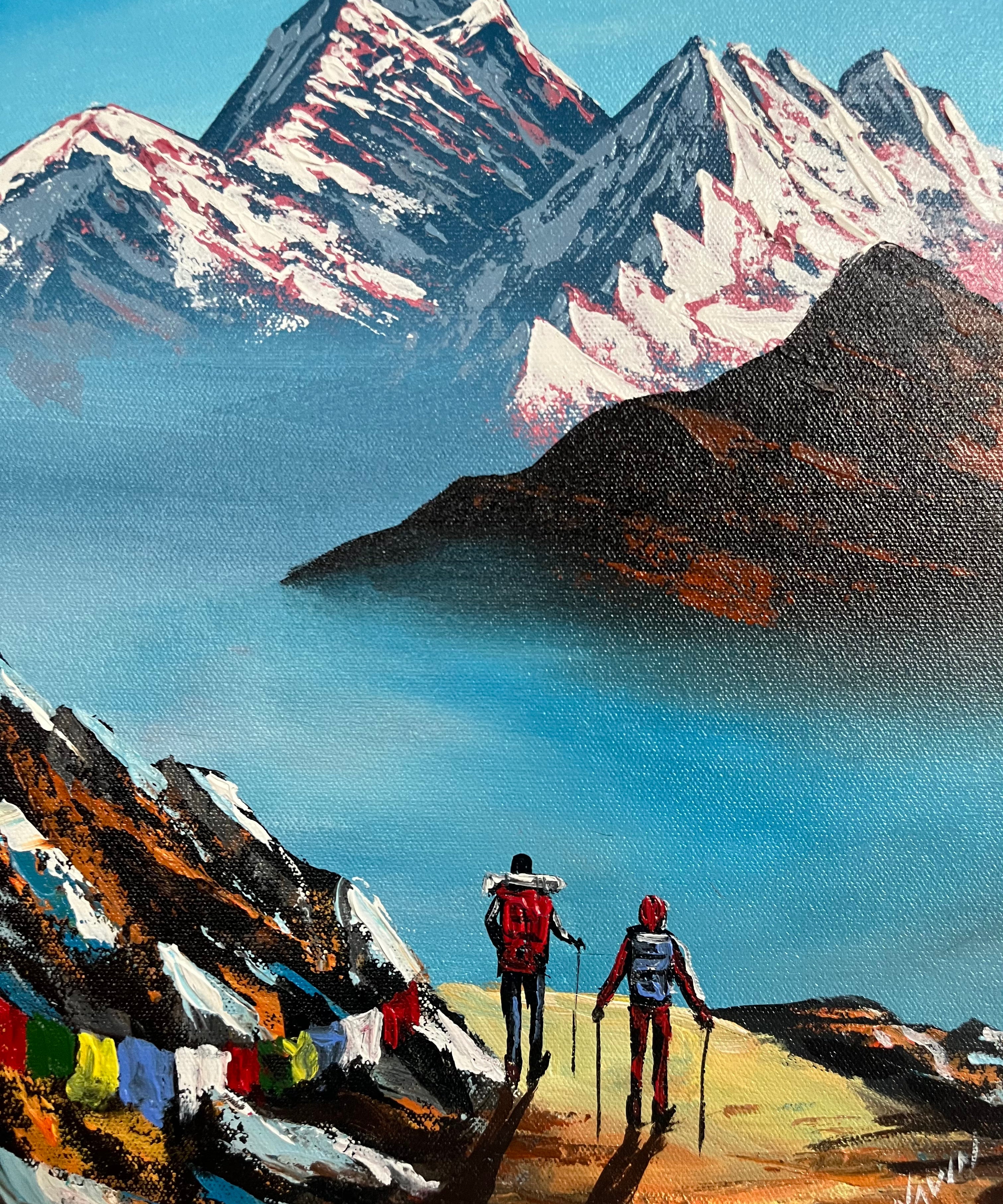 Oil Painting of Mt Everest