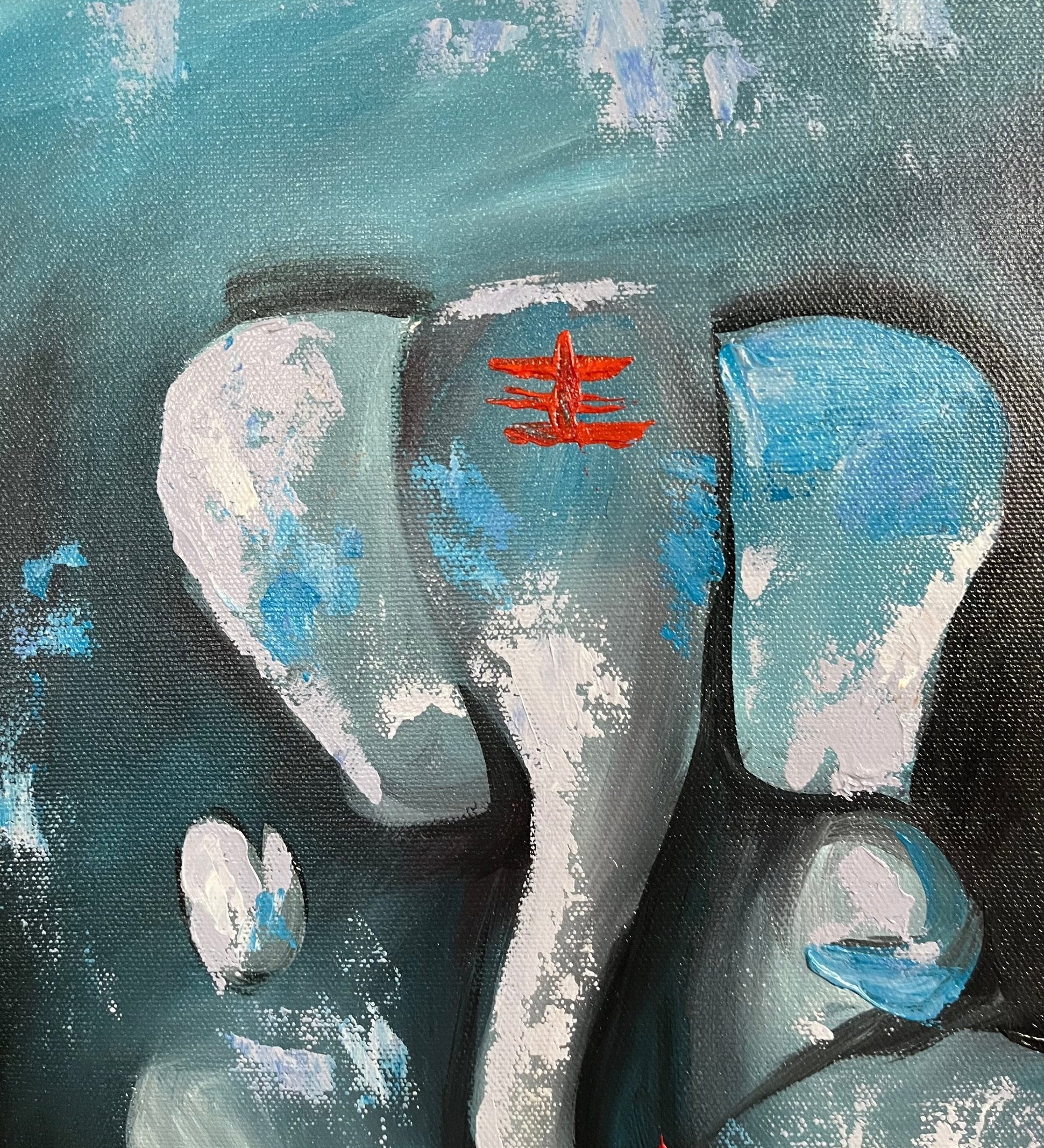 Oil painting of Lord Ganesh