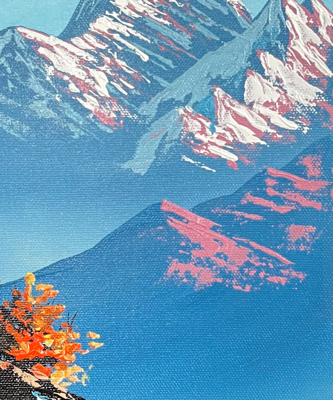 Mount Everest Oil Painting