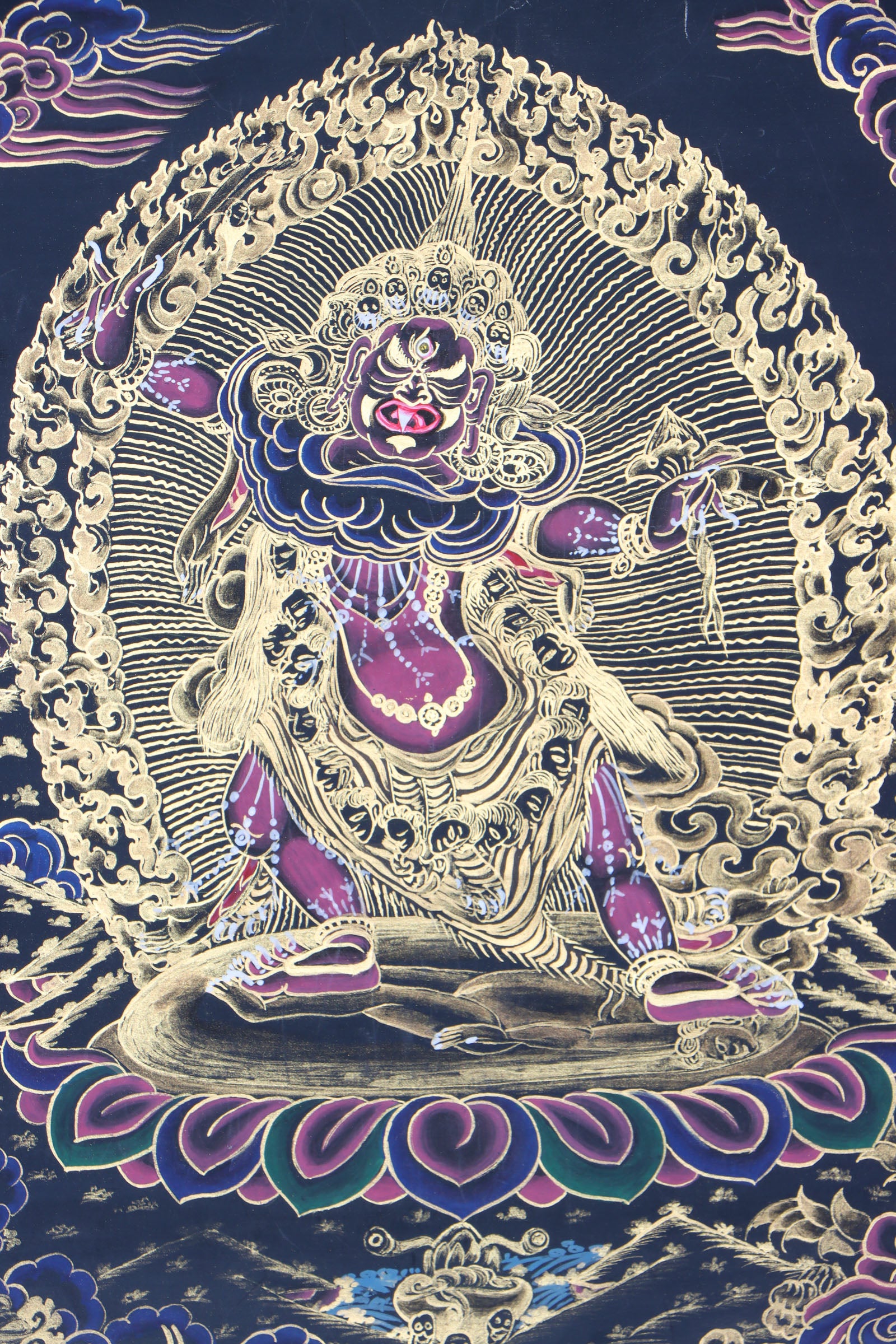Ekajati Thangka Painting for protection against bad energies.