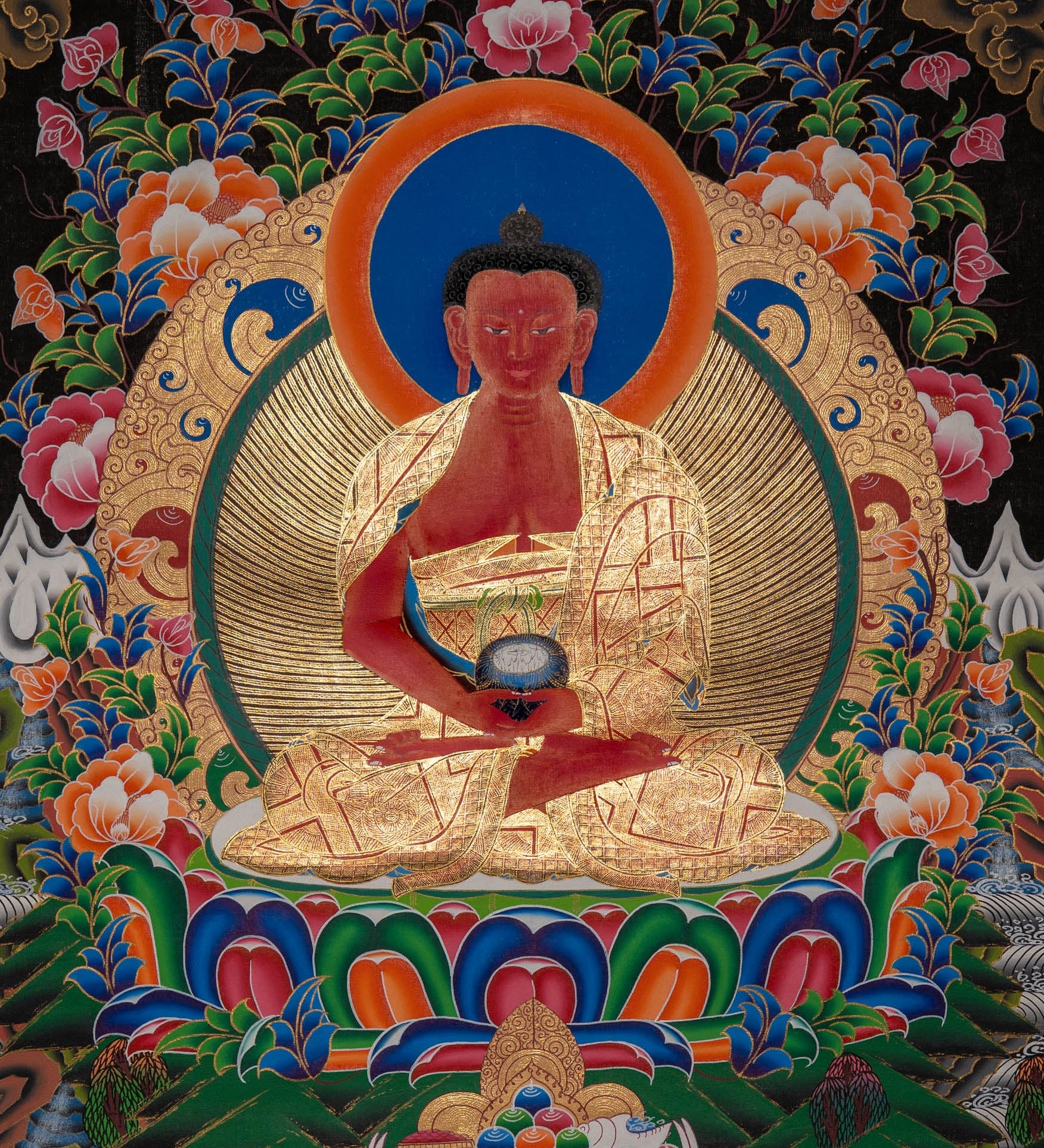 Amitabha Enlightenment Thangka - Sacreds Painting