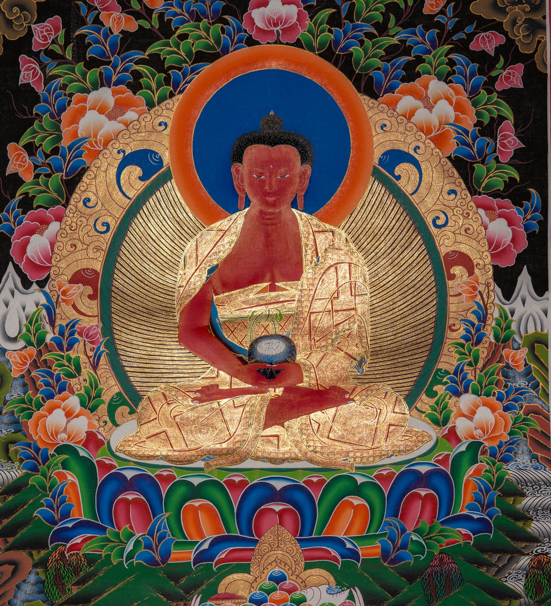 Amitabha Enlightenment Thangka - Sacreds Painting