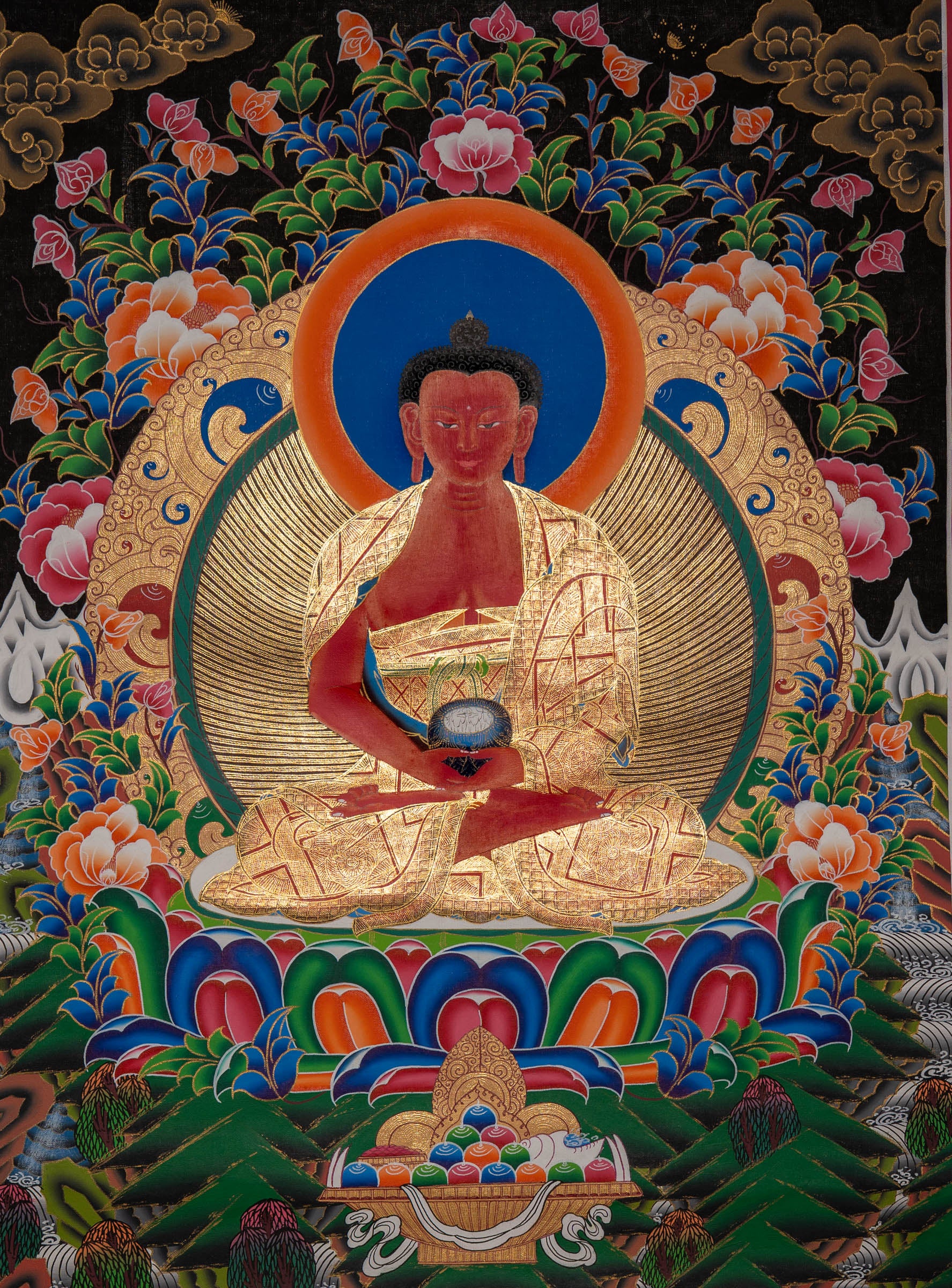 Amitabha Enlightenment Thangka - Sacreds Painting