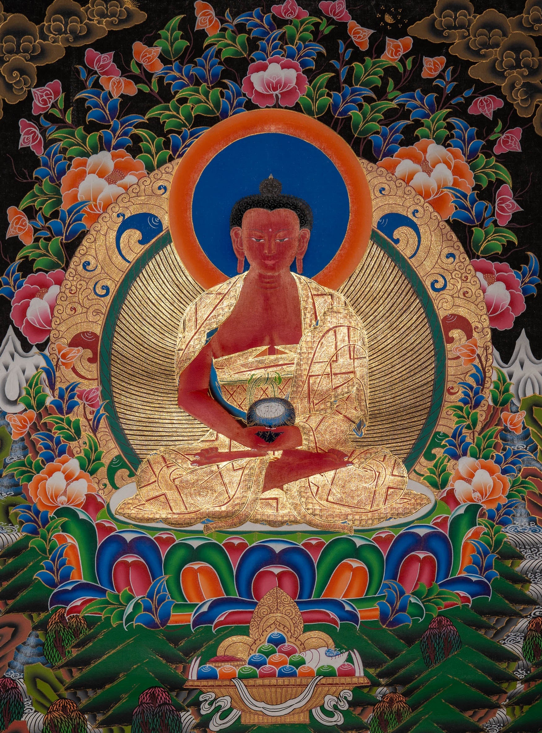 Amitabha Enlightenment Thangka - Sacreds Painting