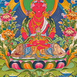     AmitabhaLA-00273_3  1365 × 1859px  Amitayus Buddha Thangka painting- Red Buddha with Crown
