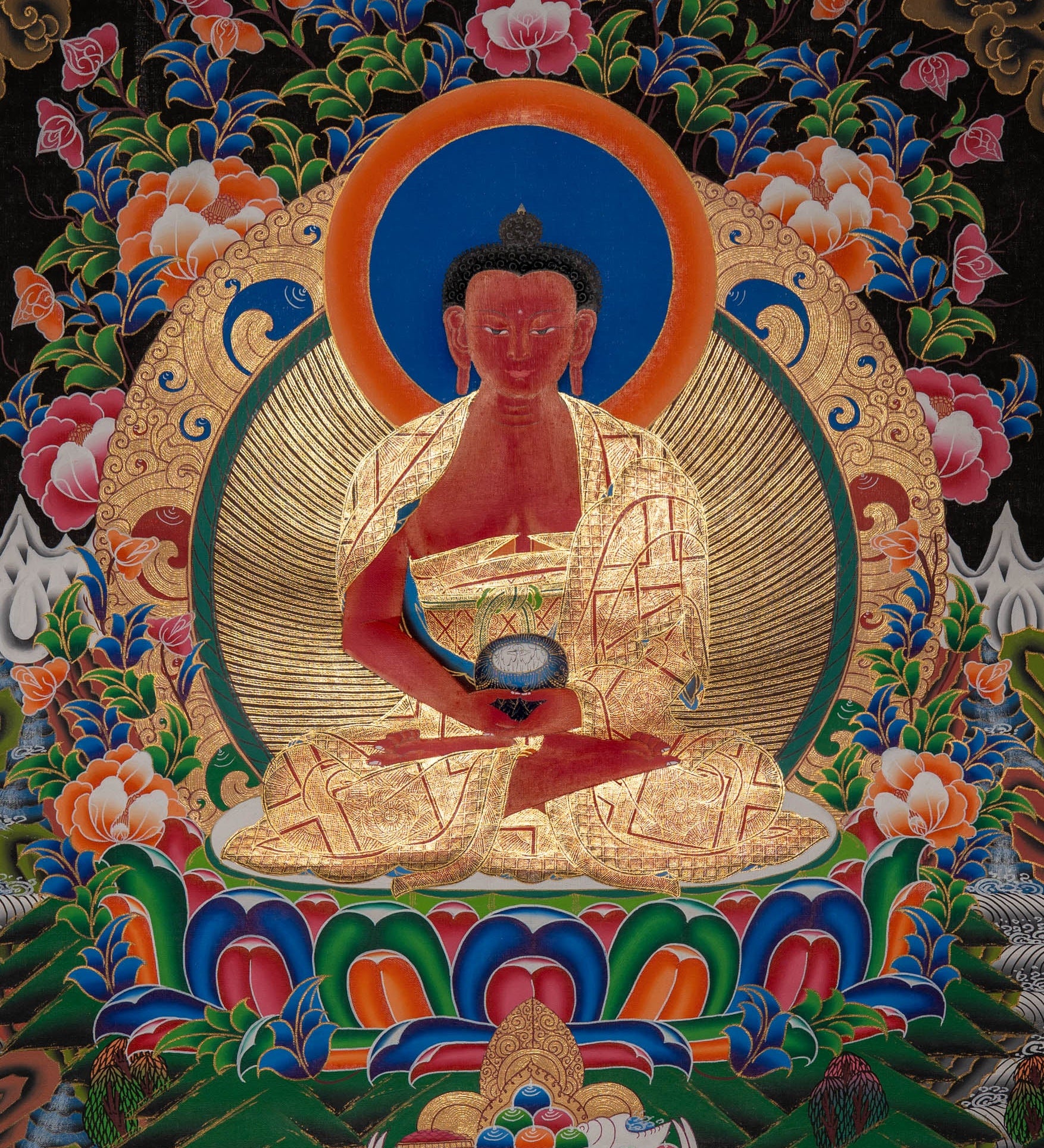 Amitabha Enlightenment Thangka - Sacreds Painting