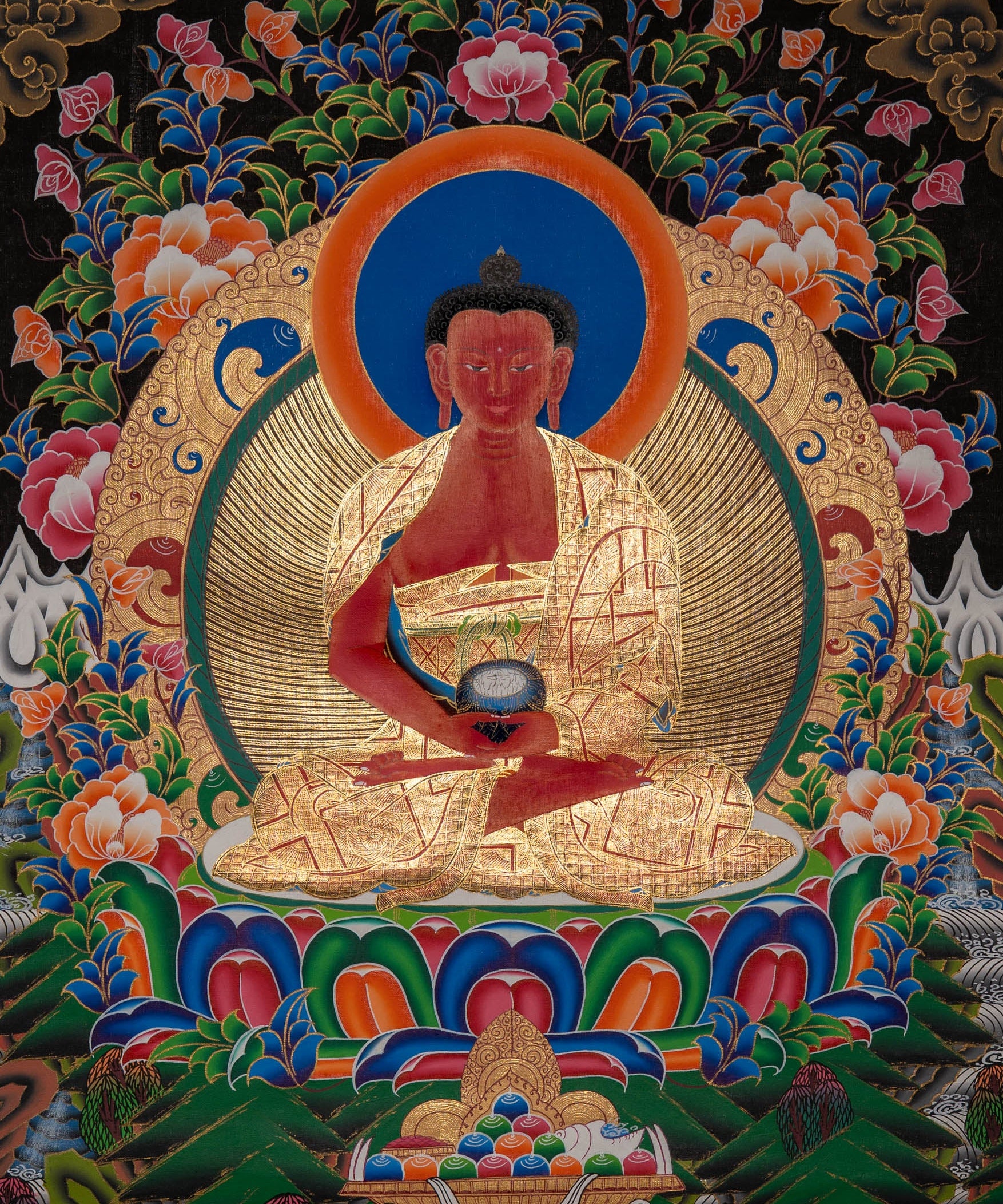Amitabha Enlightenment Thangka - Sacreds Painting