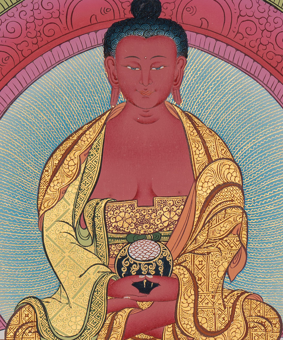 Amitabha Buddha Thangka - Sacred Painting