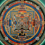 Kalchakra Mandala Antique Thangka Painting \Antique Thangka