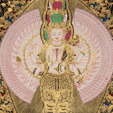Avalokiteshvara Thangka- Handpainted Art
