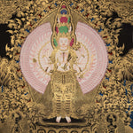 Avalokiteshvara Thangka- Handpainted Art