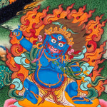 Avalokiteshvara Mandala Thangka with Lapis Stone Pigments