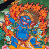 Avalokiteshvara Mandala Thangka with Lapis Stone Pigments