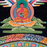 Avalokiteshvara Mandala Thangka with Lapis Stone Pigments